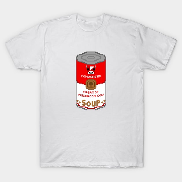 Cream Of Mushroom Cow Soup T-Shirt by felixbunny